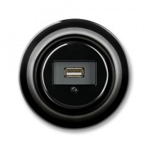 zásuvka komunikační USB DECENTO 5014K-C00420 N černá